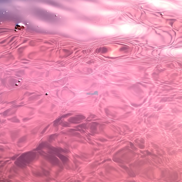 agua en rosa