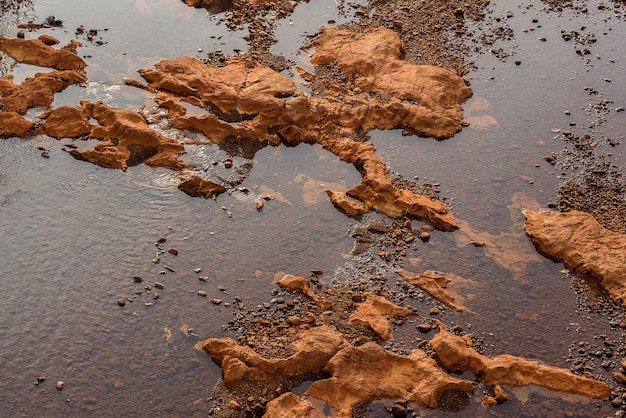 Foto el agua en el suelo