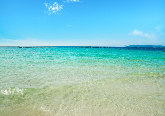 Agua turquesa en la costa de Alghero Cerdeña