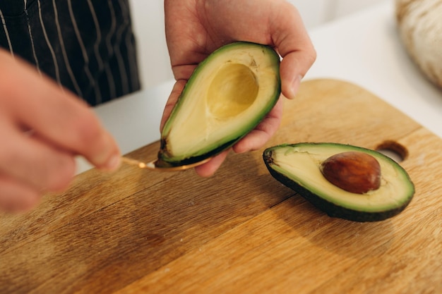 Aguacate desayuno mañana saludable orgánico