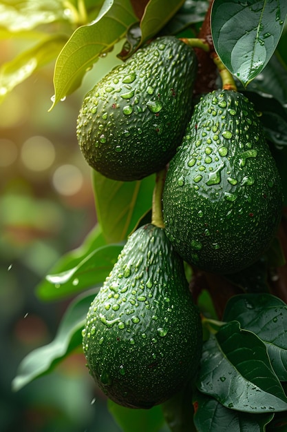 Foto aguacate fresco natural para fotografías de productos