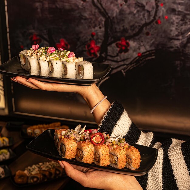 con aguacate de maki