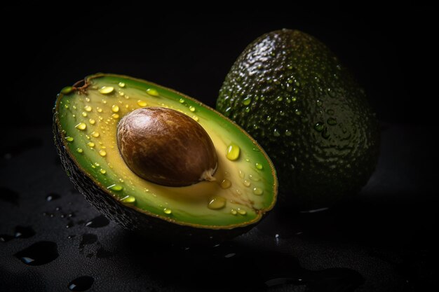 Aguacate Orgánico Maduro ai generativo