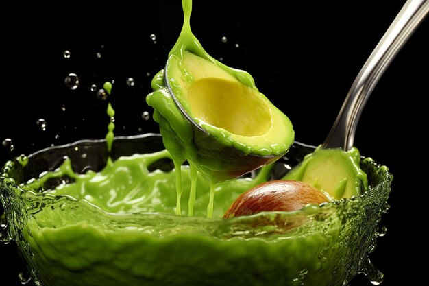 Foto el aguacate se saca con una cuchara