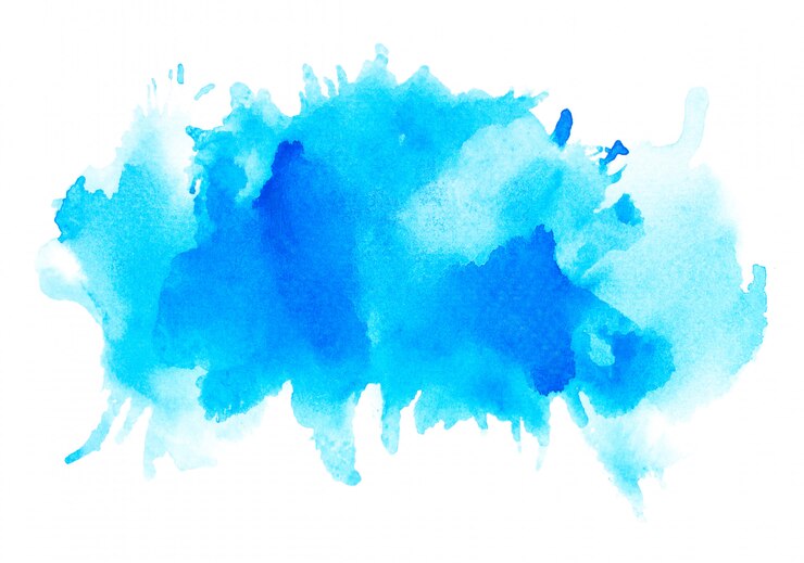 aguarela azul da arte.
