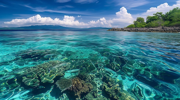 las aguas claras del mar son una hermosa vista