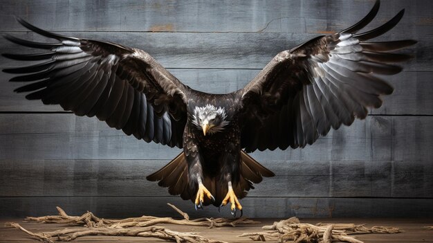 Foto Águia americana hd 8k papel de parede imagem fotográfica de estoque