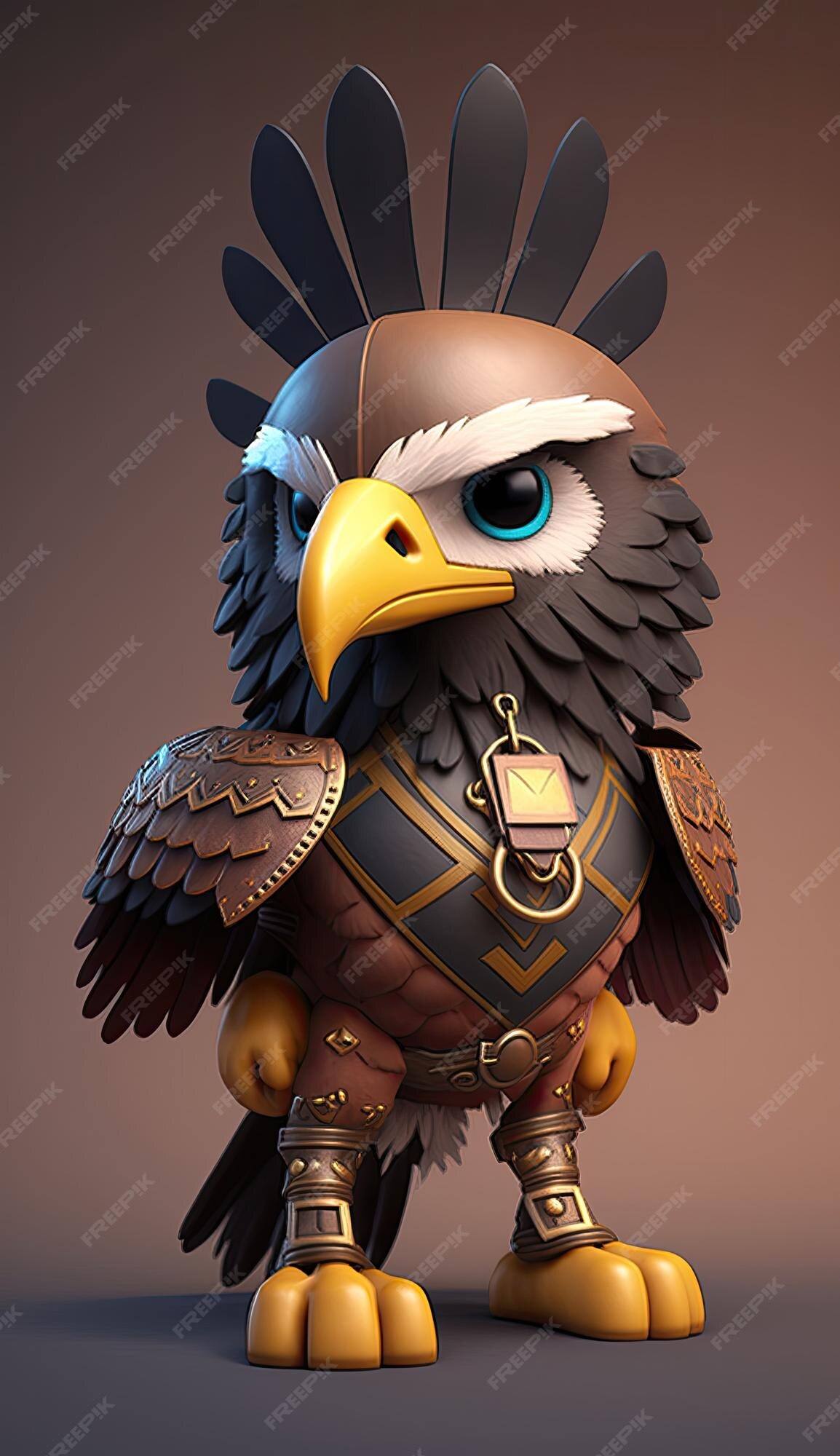 Guerreiro Animal De Papagaio Fofo Modelo De Jogo 3d Ai Generativo  Ilustração Stock - Ilustração de modelar, marketing: 271101844