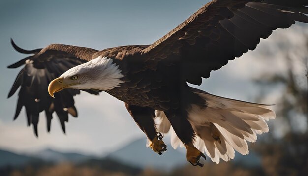 Foto Águia careca haliaeetus leucocephalus