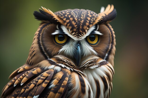 Foto Águia da eurásia bubo bubo generativo ai