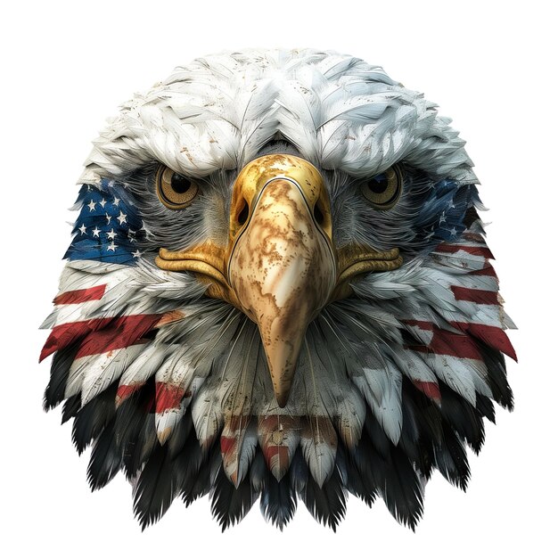 El águila americana es el símbolo patriótico de la libertad.