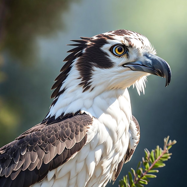 un águila pescadora