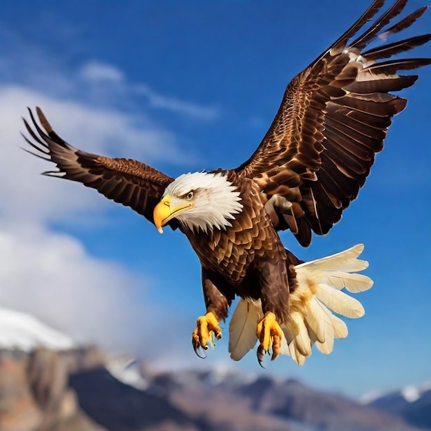 un águila voladora ha sido creada