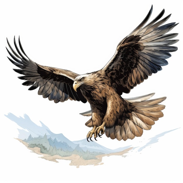 El águila en vuelo de Travis Charest