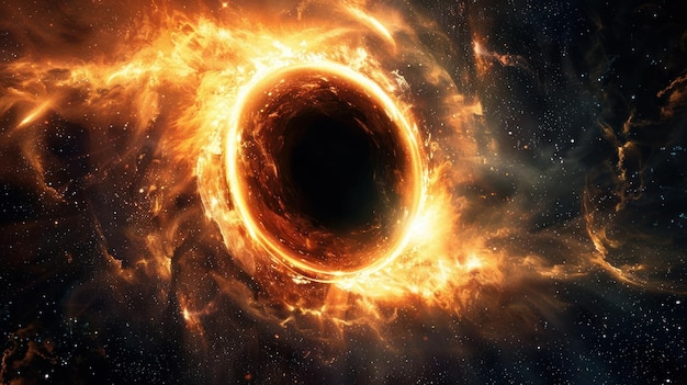 un agujero en el centro de un planeta