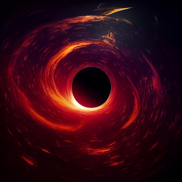Un agujero negro en el suelo con una luz encendida