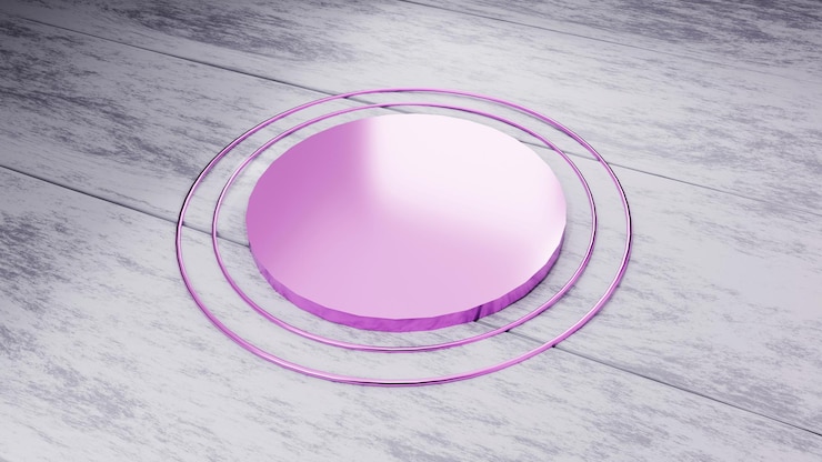 Foto ah escena de fondo abstracto para productos cosméticos y presentación de paquetes de color rosa en el podio
