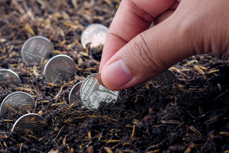 Foto ahorrar dinero para el concepto de inversión
