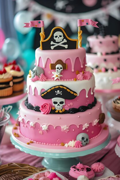 Ahoy Princess PirateThemed Fun para uma festa de aniversário de meninas