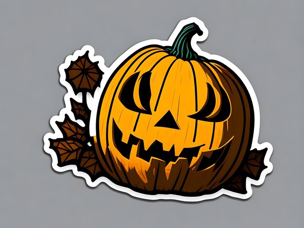 Ai de design de adesivo de Halloween gerado