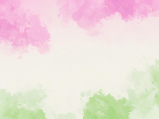 Ai de fundo rosa e verde aquarela gerado