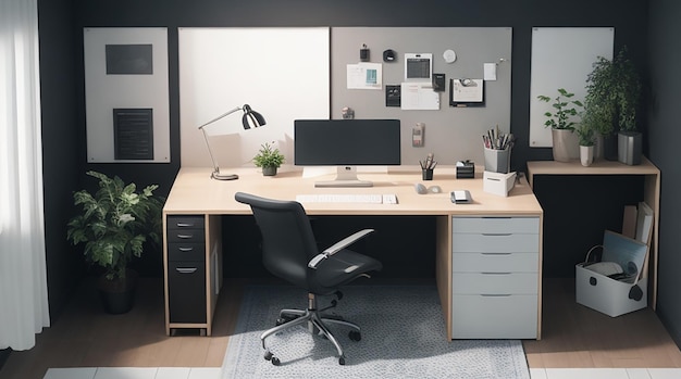 AI Design Assistant AI ajuda você a criar o layout de escritório doméstico perfeito
