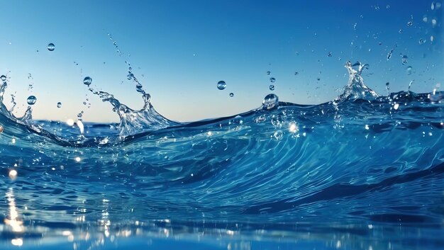 AI generada por salpicaduras de agua del océano