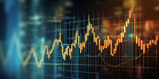 AI generado AI datos generativos negocio comercio de divisas gráficoc marketing finanzas economía