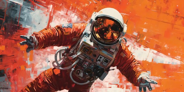 AI Generado AI Generativo Astronauta galaxia universo estrella explorar aventura