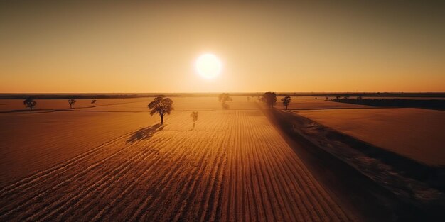 AI generado AI generativo Foto ilustración realista del paisaje rural salvaje de Texas en América Aventura de granjero ambiente de estilo de vida salvaje Ilustración de arte gráfico