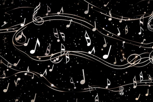 ai generado colorido fondo de música