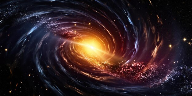 AI Generated AI Generative Space galaxy universe wormhole Black time tunnel teleport