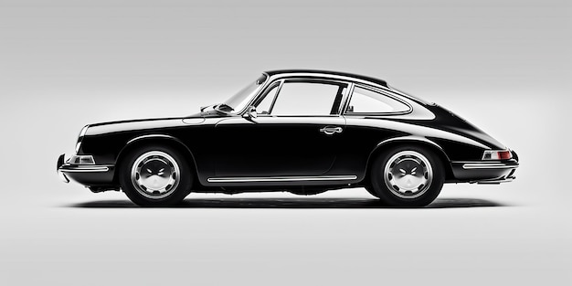 AI Generated AI Generative Vintage retro classic car porsche Minimal luxury caro super car