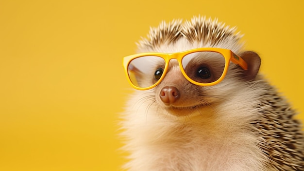 AI generativa Cool Hedgehog Tonos elegantes en Pastel Paradise