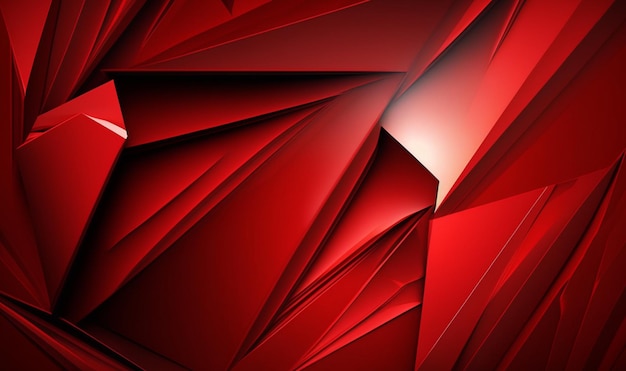 AI generativa de fundo abstrato vermelho ondulado