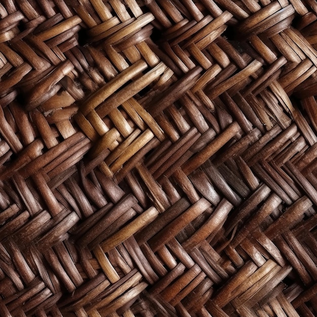 Ai generativa de fundo de textura de bambu sem costura