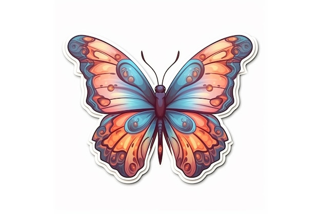 ai generativa gran mariposa hermosa