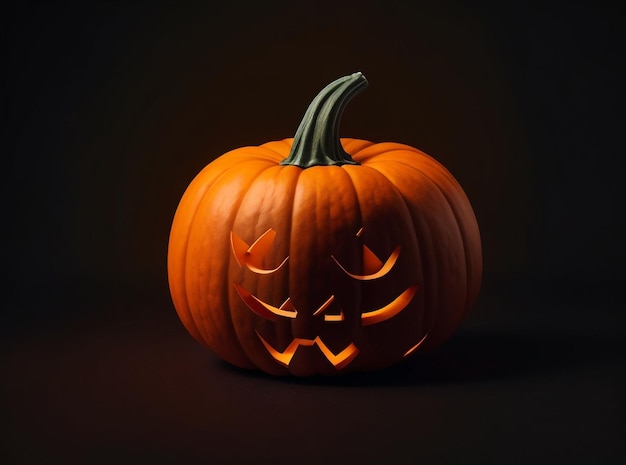 Un ai generativo de calabaza de color naranja.