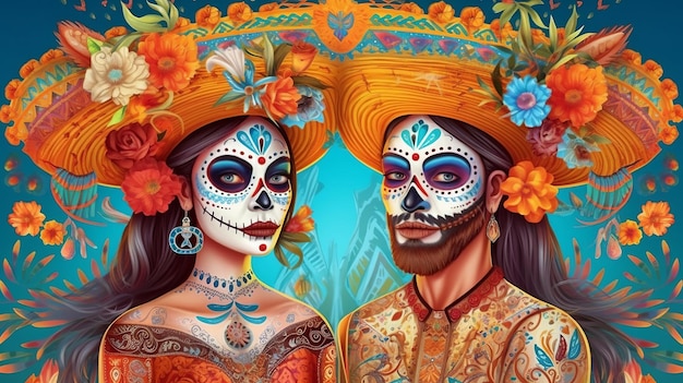 Ai generativo del día de los muertos