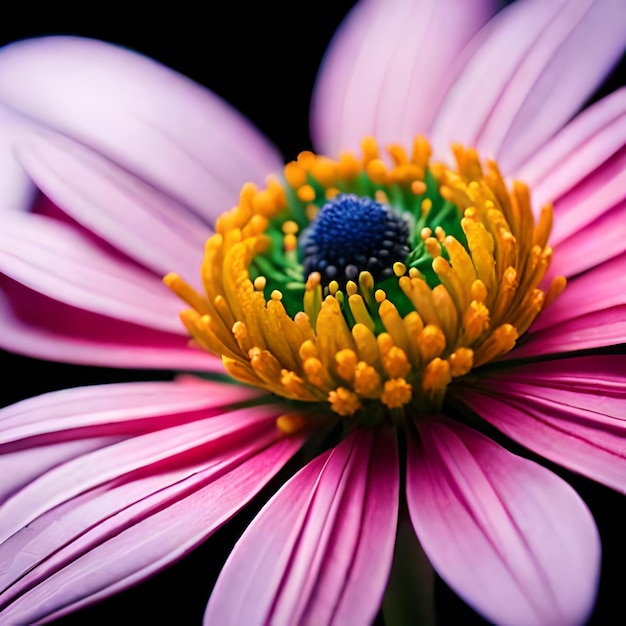 Ai generó foto gratis flor de lirio sobre un fondo oscuro