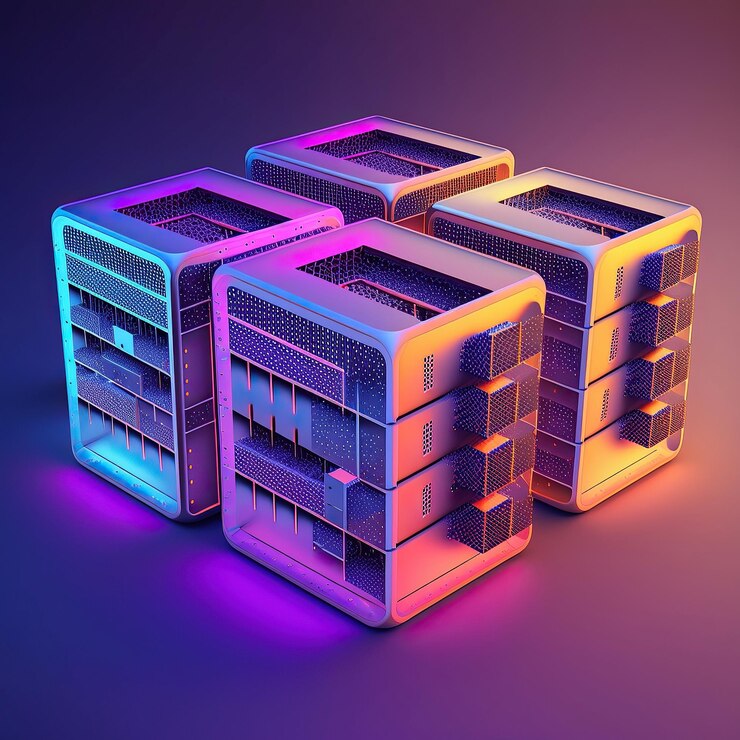 Foto ai generó una ilustración del concepto de computación en la nube en color pastel