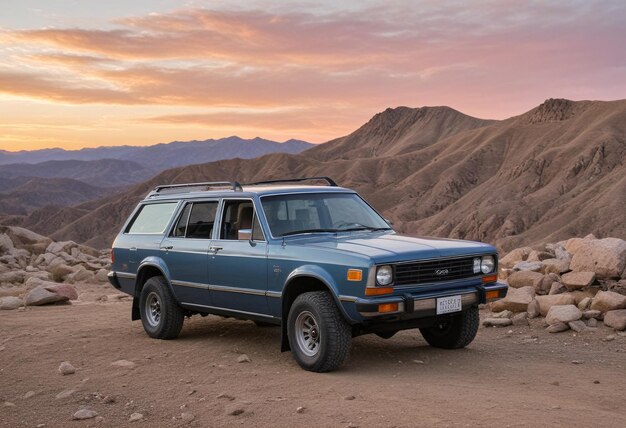 Ai gerado Explorando as Montanhas Rochosas AMC Eagle Wagon Adventure