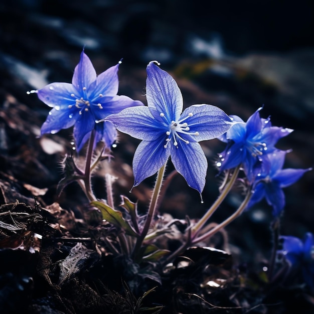 Foto ai gerativa borage senna flower foto de ilustração realista