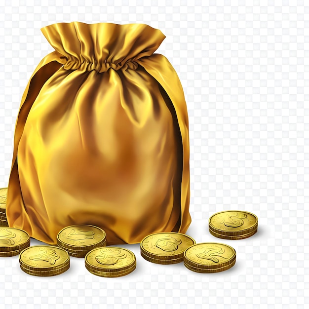 AI de un montón de monedas recogidas en varios tipos de contenedores