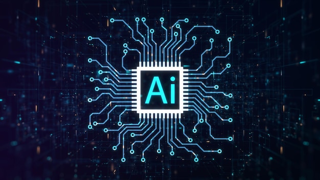 AI Processor Chip concept