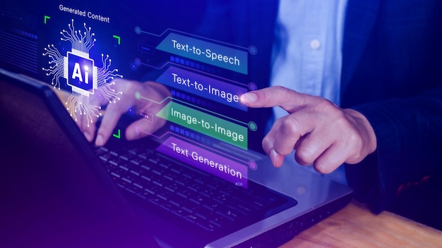 Ai tech utiliza Internet para conectar Chatgpt Chat con inteligencia artificial AI para generar contenido