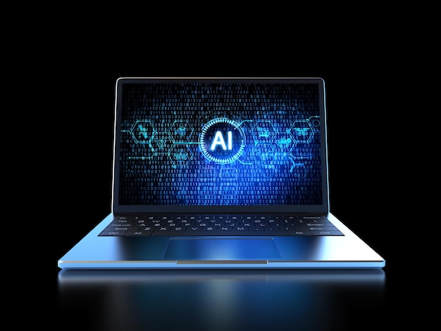 Ai-Technologie im persönlichen Laptop-Computer