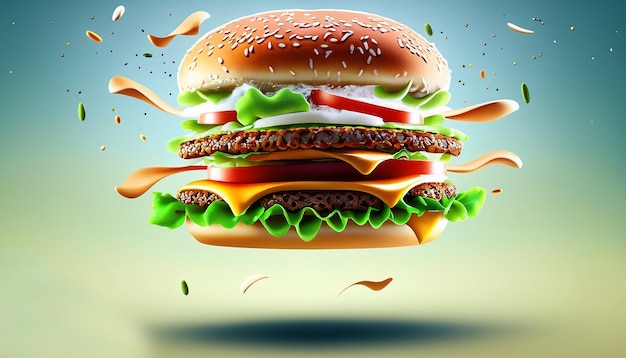 AIimagined fastfood colorido telón de fondo surgen preocupaciones sobre el bienestar