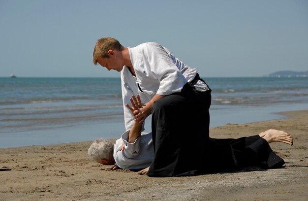 Aikido am Strand