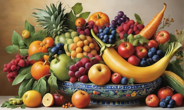 ainda vida com frutas e legumesainda vida com frutas e legumescomposição de diferentes v